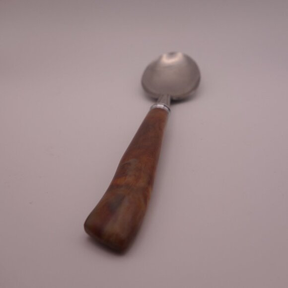 Set of Four(4) Stainless MB Japan Faux Bone Spoons - Picture 3 of 15